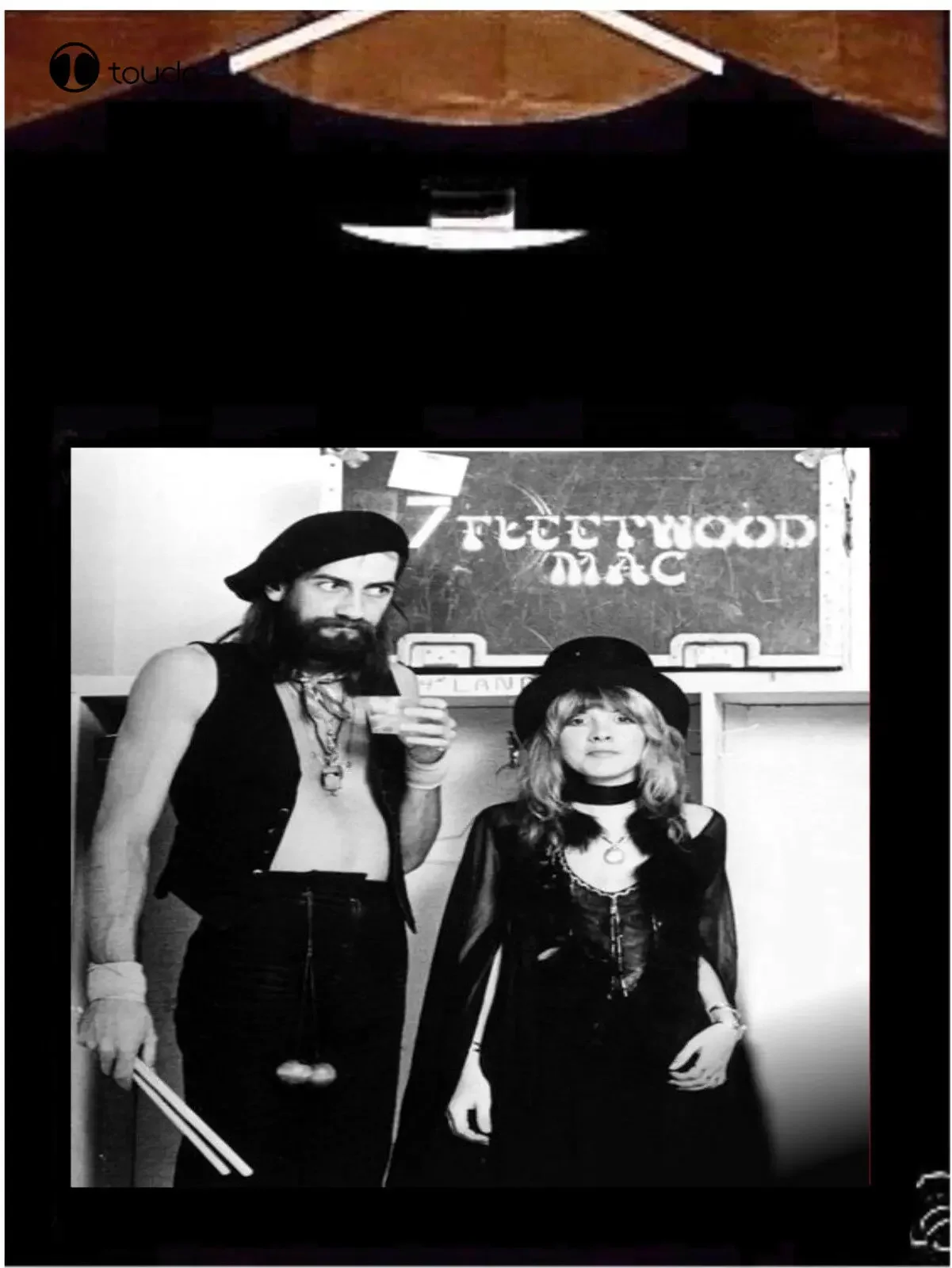 Stevie Nicks T Shirt; Stevie Nicks Mick Fleetwood Tee Shirt T-Shirt Custom Aldult Teen Unisex Digital Printing Fashion Funny New