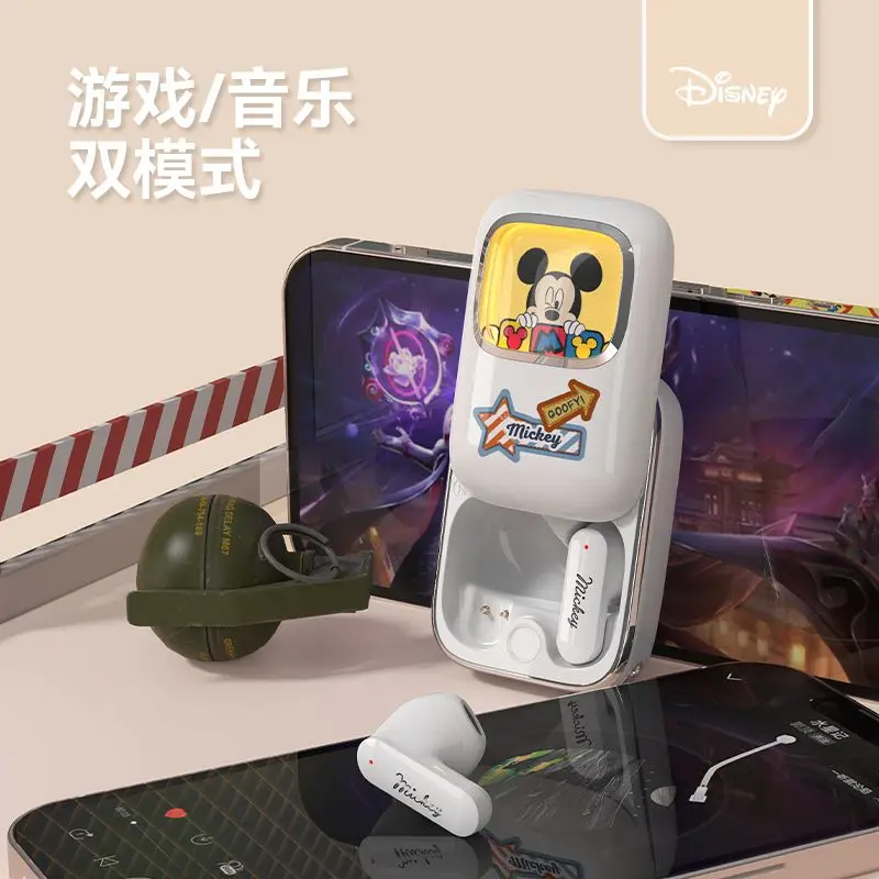 Original Disney Q10 Wireless Bluetooth Headphones 5.1 Game Music Dual Mode Headphones Touch Long Standby Low Delay Christmas Gi