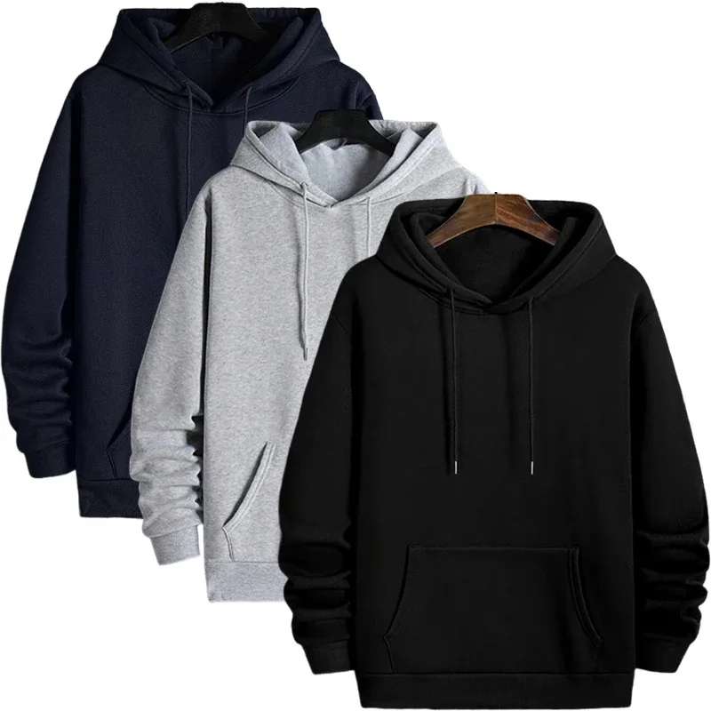 Hot Sales New Mens Tracksuit Clothing Solid Color Casual Sweatshirts Outdoors Sports Jogging Mens Hoodies HighQuality Sportswear