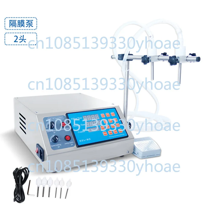 2,4,6 Head 3-4000ml Small Filling Machine Electric Digital Control Diaphragm Pump Liquid Filling Machine