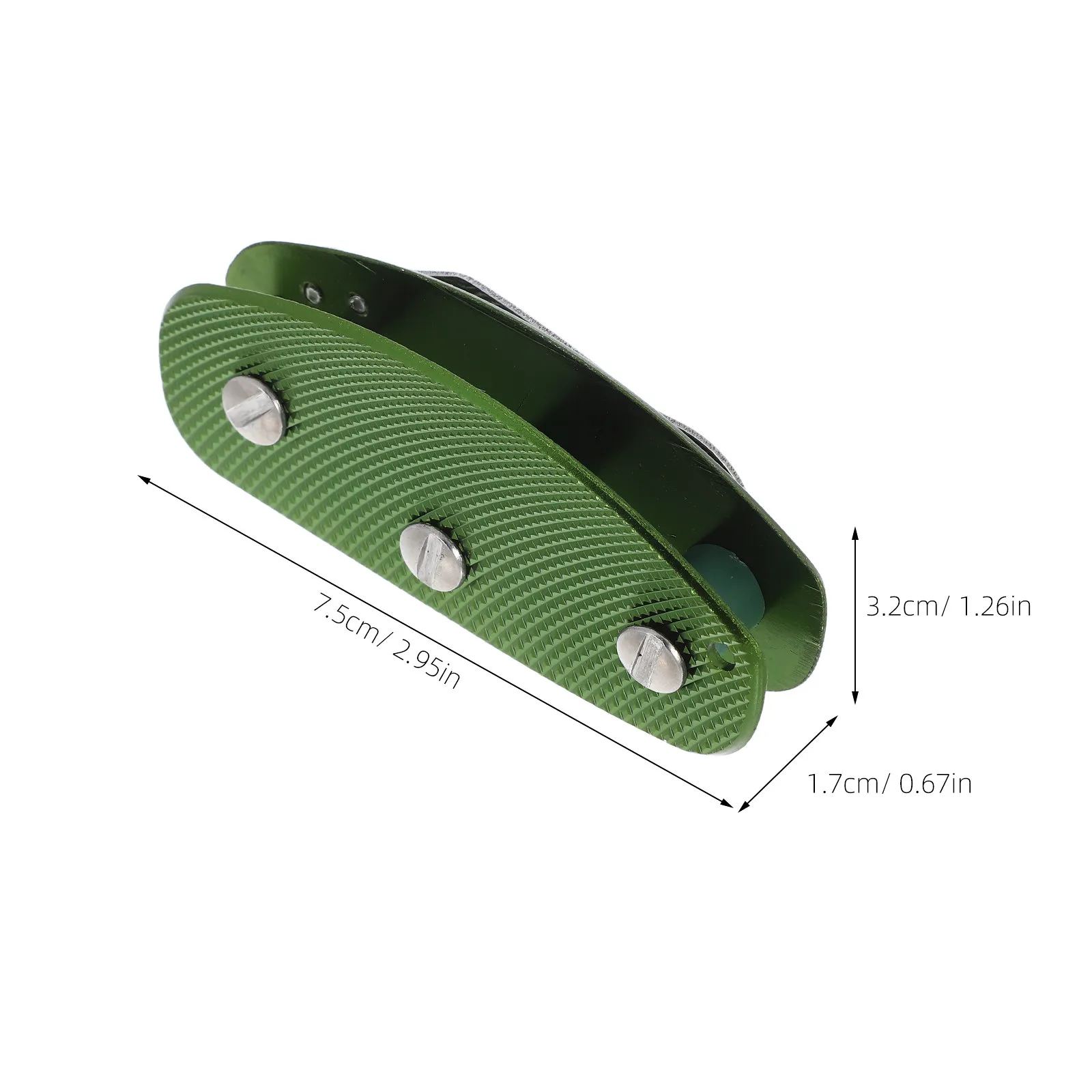 Aluminum Alloy Compact Mini Key Organizer Durable Key Holder for Folded Flat Keys with Extra-Long Screws and Integrated Keyless
