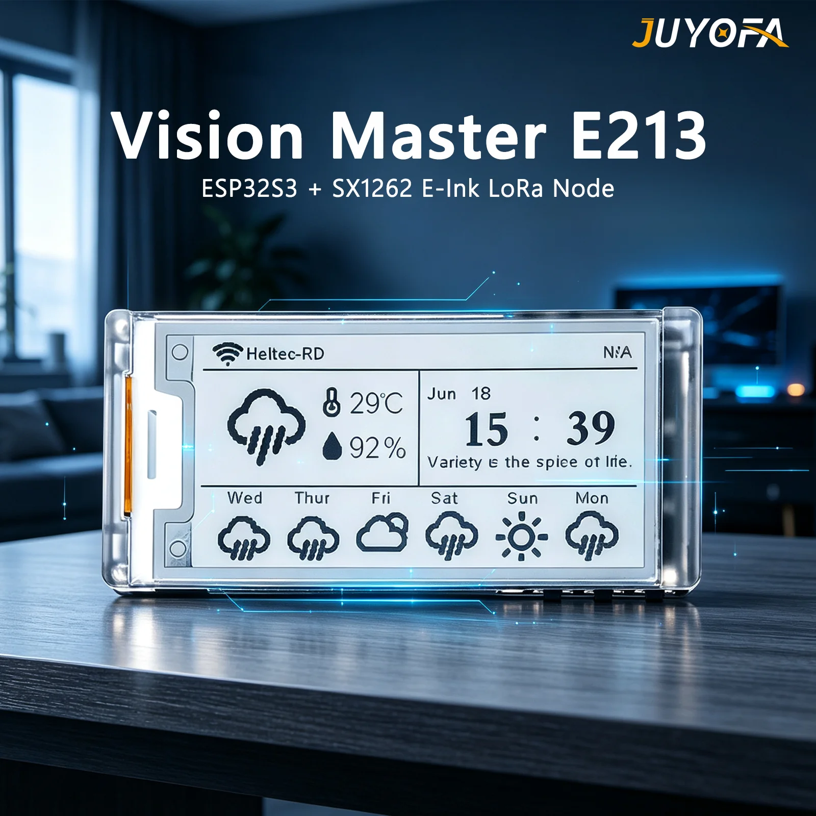 2.13 Inch E-Ink Display Heltec Vision Master E213 ESP32 S3 SX1262 LoRa IoT Dev Board Support Wi-Fi and BLE