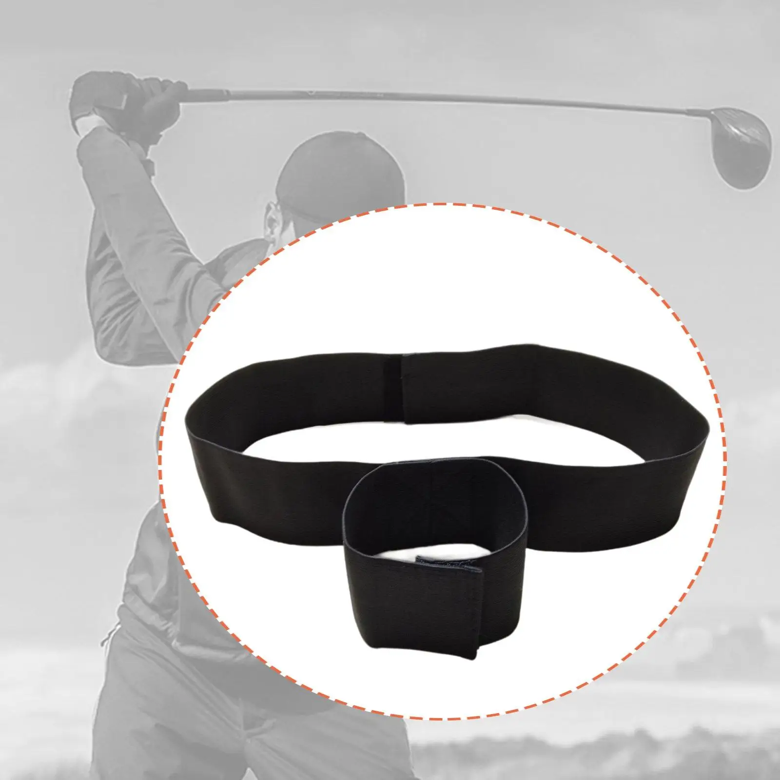 

Golf Training Aid Gesture Alignment Compact Portable Beginner Golf Supplies for Yard Course Courtyard Office Road