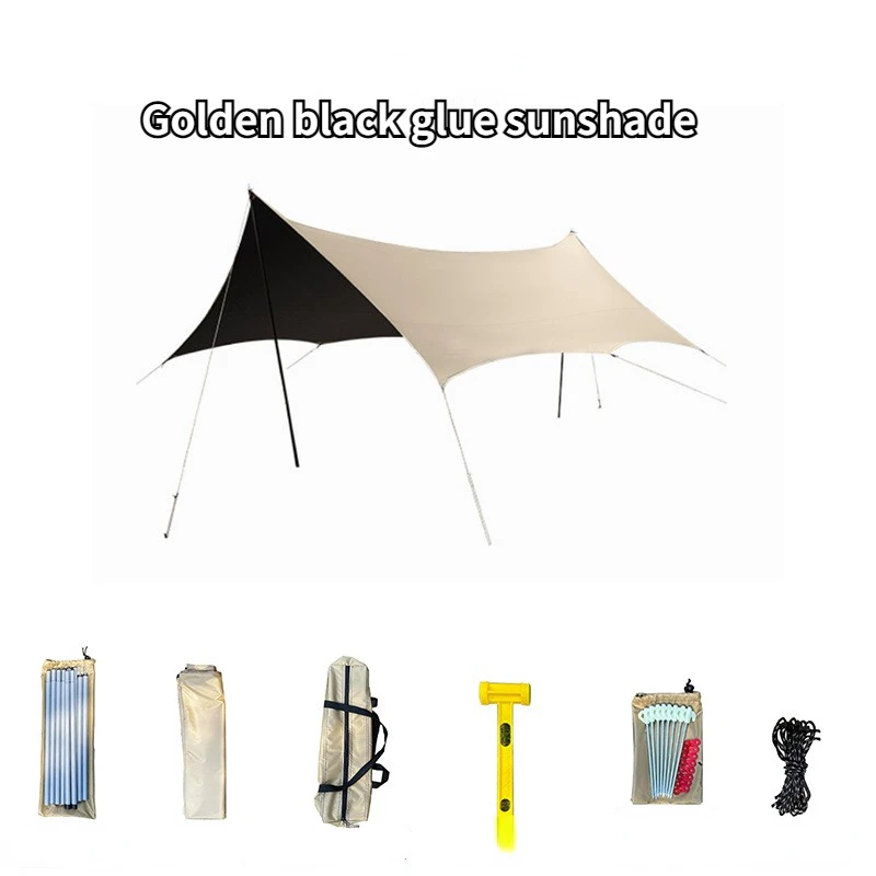 PU3000 large outdoor beach family tents 210D oxford UV resistant sun shelter tent