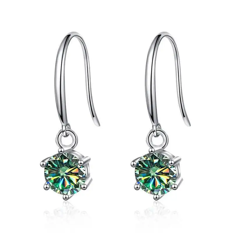 JoiasHome Tropfenohrringe aus 925er-Sterlingsilber, 0,5 Karat, funkelnder Moissanit, für Damen, klassischer edler Schmuck, besteht den Diamanttest – Detail 11
