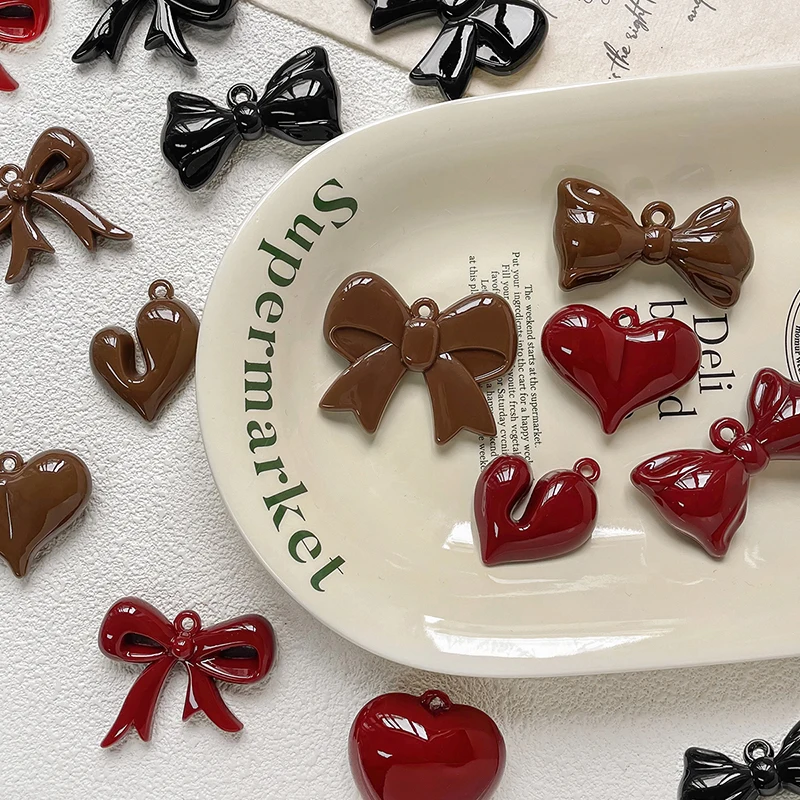 

1 шт., акриловый кулон «Большая любовь», милый крутой стильный кулон, браслет «сделай сам», ожерелье, цепочка из бисера, аксессуары, материалы, подвески