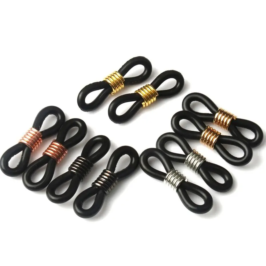 20pcs Ear Hook Eyeglasses Spectacles Chain Glasses Retainer Ends Rope Sunglasses Cord Holder Strap Retainer End Loop Connector