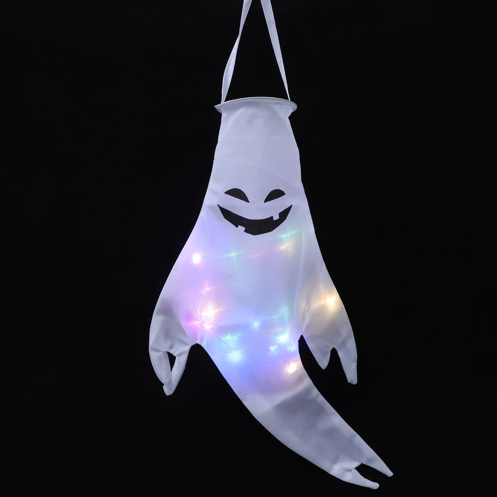 

Glowing Windsock Decoration Luminous Yard Porch Party Festival Ghost Windsock Pendant Halloween Outdoor Wind Chime Hanging Ghost