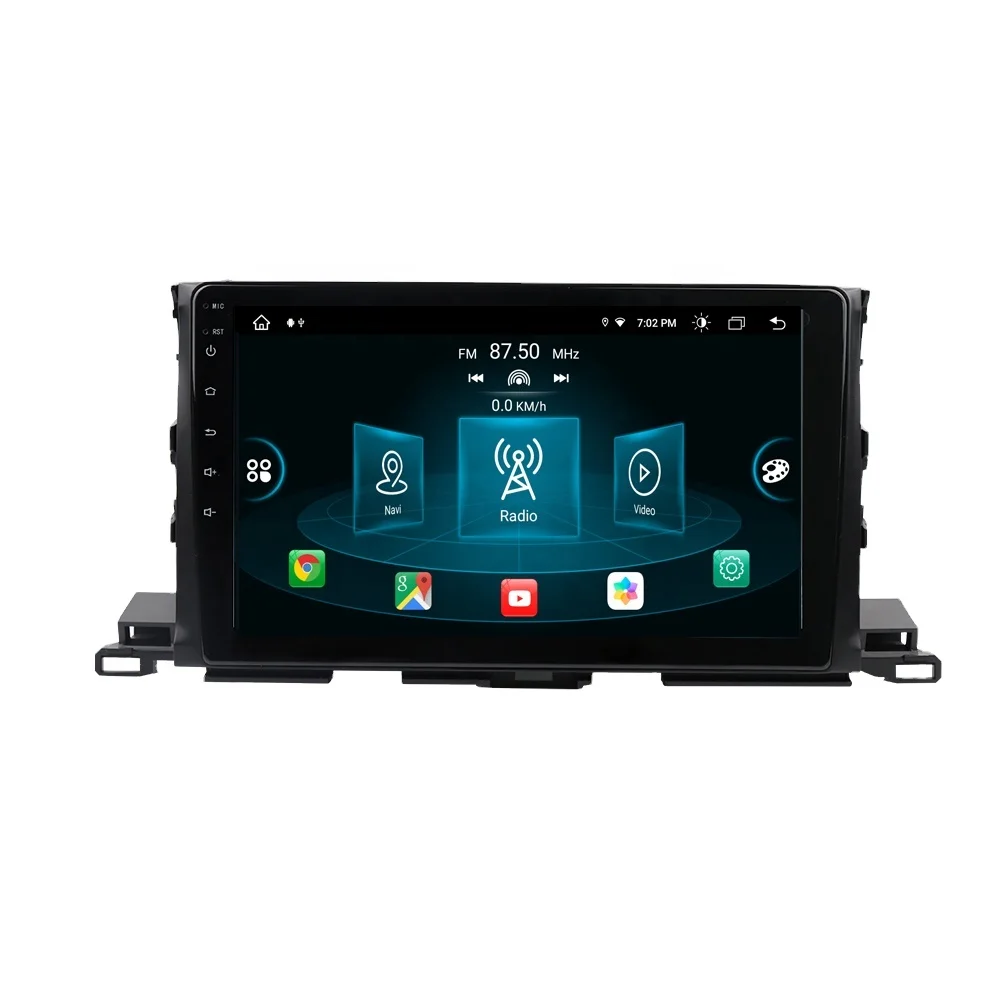 RoadNavi Android 13 Car Radio for toyoota Highlander 2015-2017 CarPlay Gps Navi 4G 360 cammera