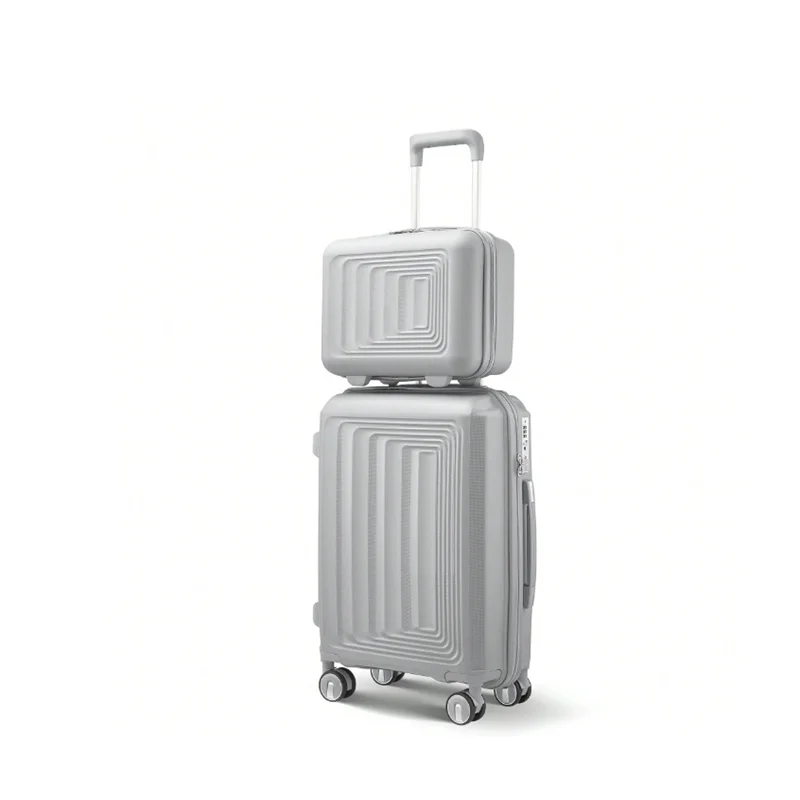 Wholesale Unisex Luggage Female Silent Universal Wheel Trolley Box Code Suitcase Free Shipping Bag