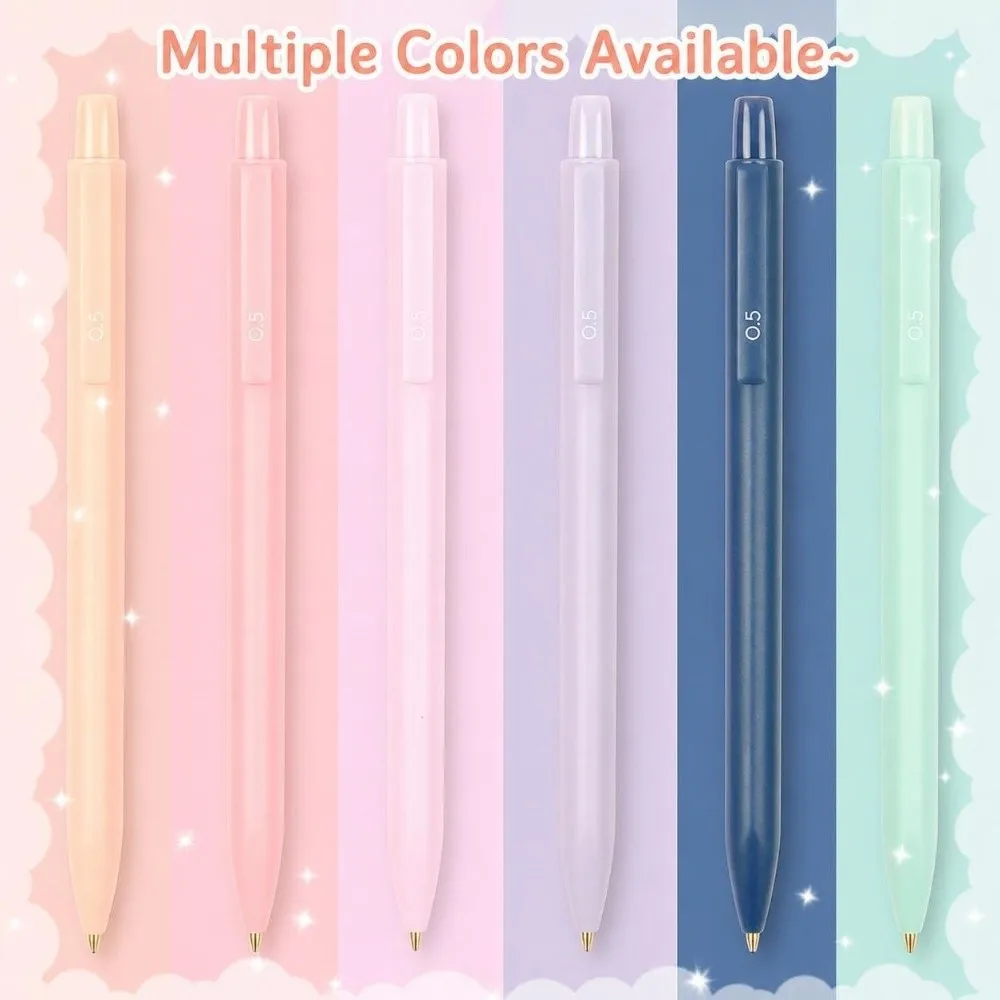 6/12pcs Morandi Mechanical Pencils Triangular Barrel 0.5/0.7mm Click Propelling Pencils Student Writing Pencil Students Gift