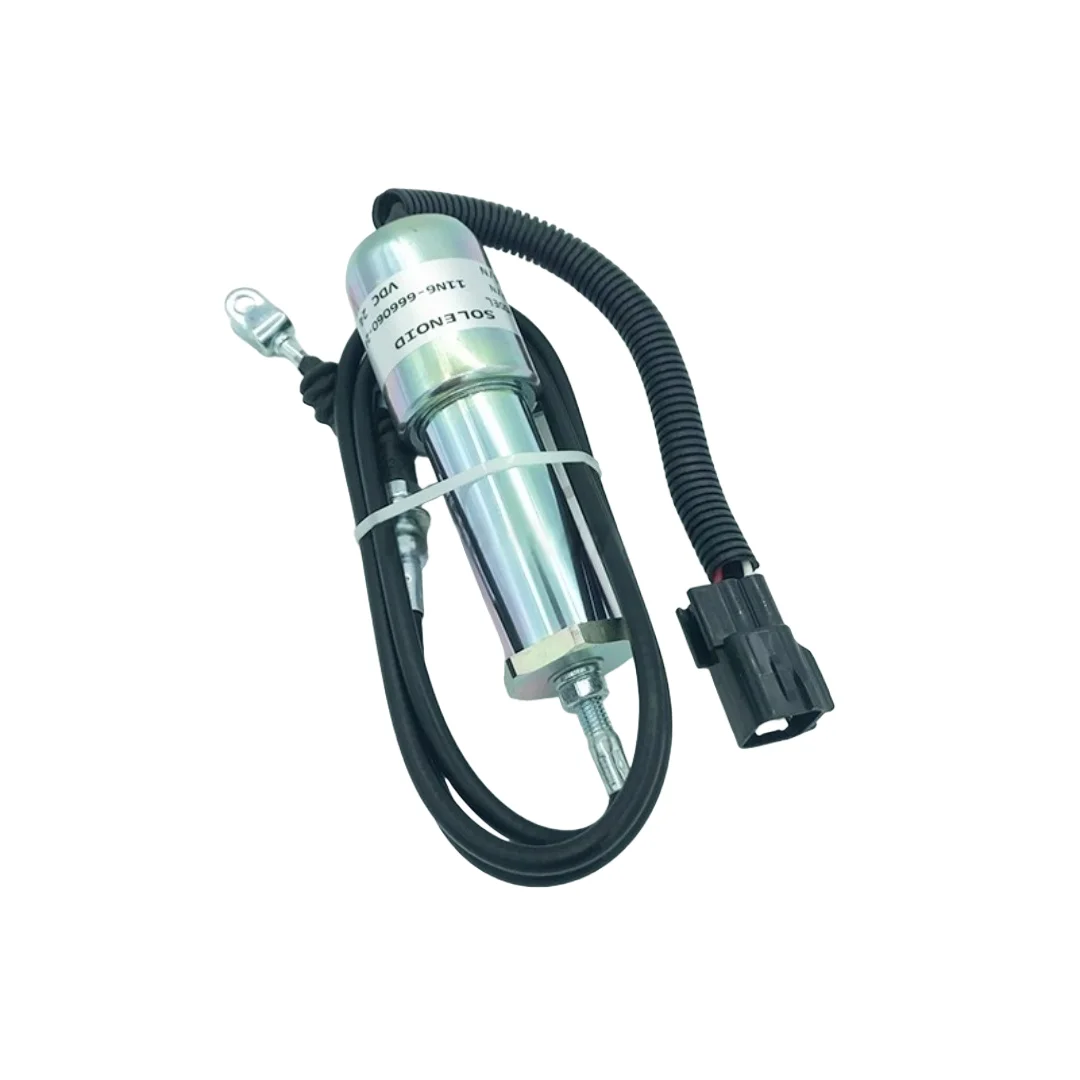 Applicable to Modern R210-5 215 225-7-9 Excavator Mitsubishi Engine Shutdown Solenoid Valve Fuel Shut-off Switch 11N6-666060-24