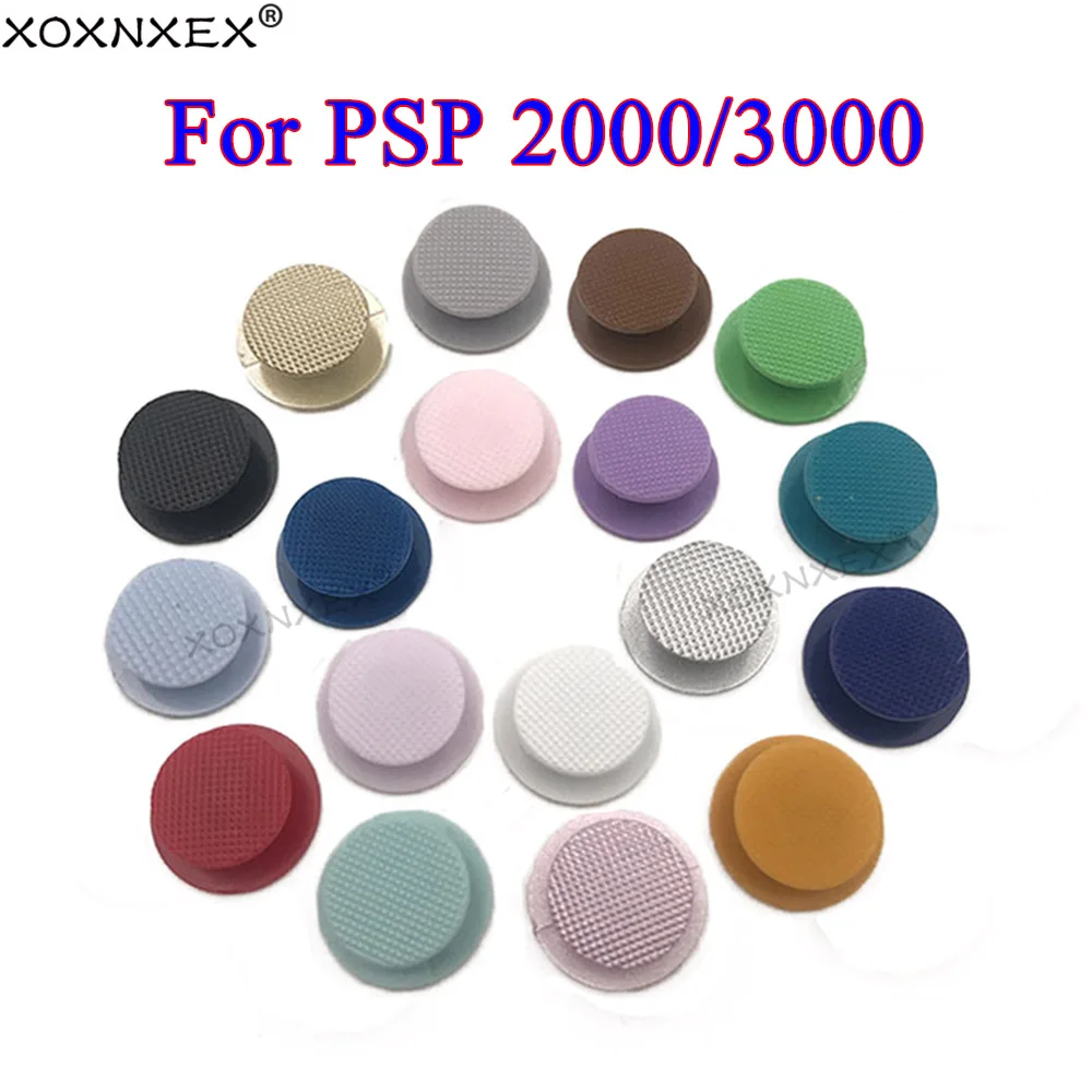 Xoxnxex 1ชิ้นสำหรับ PSP 2000 3000 E1000ชุดสตรีท-อะไหล่ปุ่มฝาปิดจอยสติ๊กแบบแอนะล็อก3D