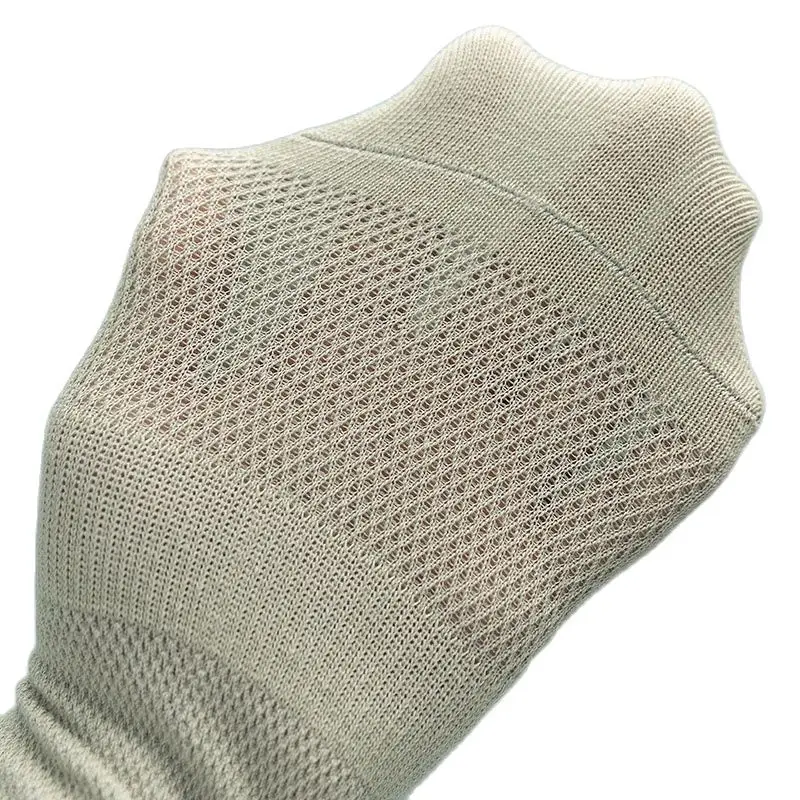 5 Pairs Zomer Mannen 100 Katoen Korte Mesh Sokken Man Harajukcomfortable Effen Kleur Casual Enkelsok Mannelijke Netto Sneaker Sok