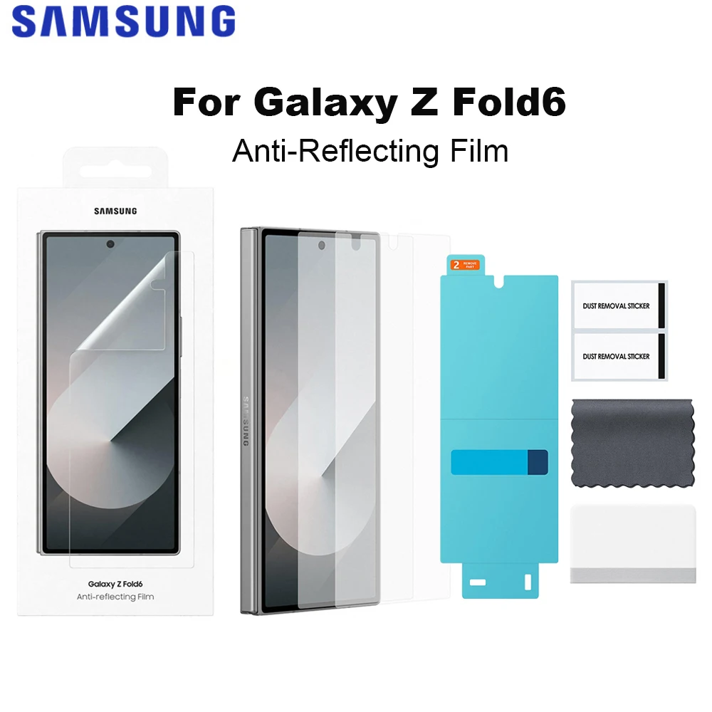 

Официальная антибликовая защитная пленка для экрана Samsung Galaxy Z Fold6, 2 шт., прозрачная