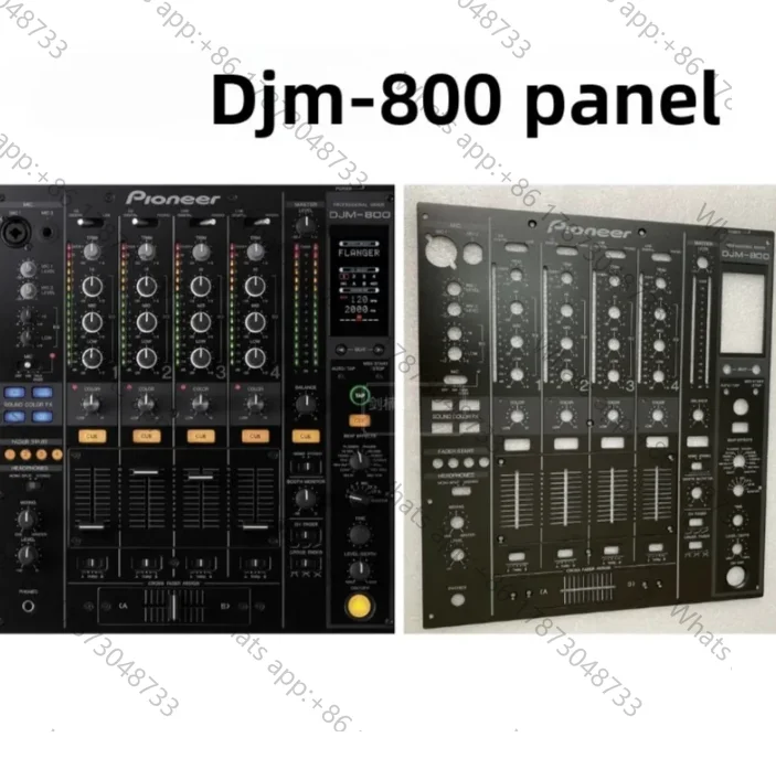 Adecuado para el panel del mezclador Pioneer DJM-800, juego completo de tablero de faders, placa metálica, placa central para DJ