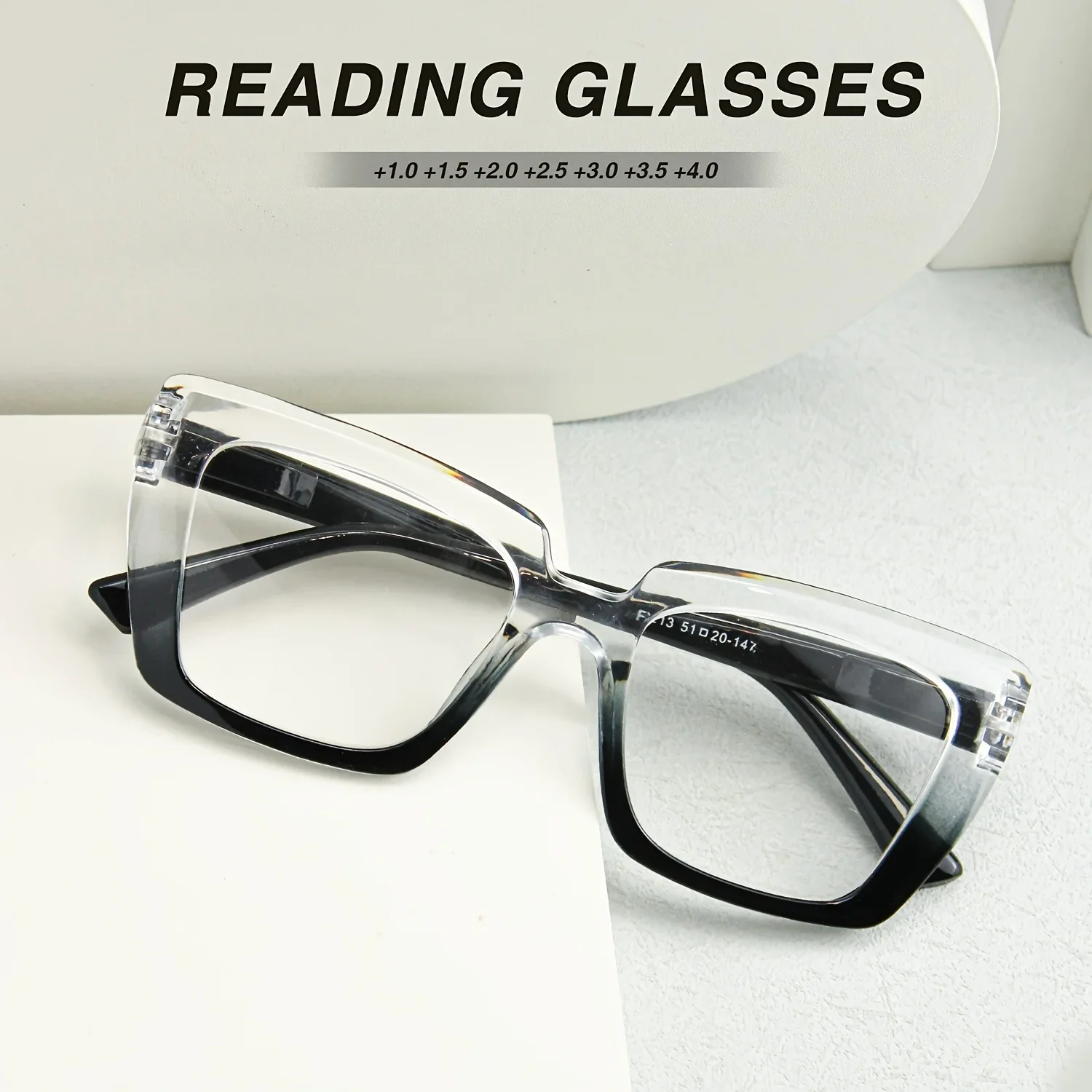 Retro Rectangle Reading Glasses Set — product information 7