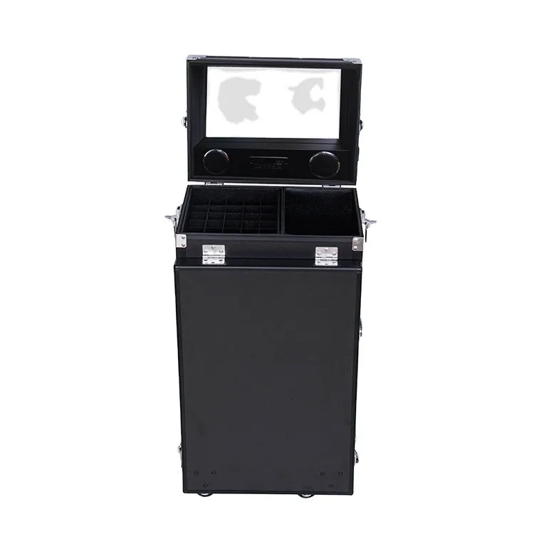 Portable Foldable Workstation Makeup Organizer Trolley Case Speakers Drawers Nails Table Salon Manicure Table