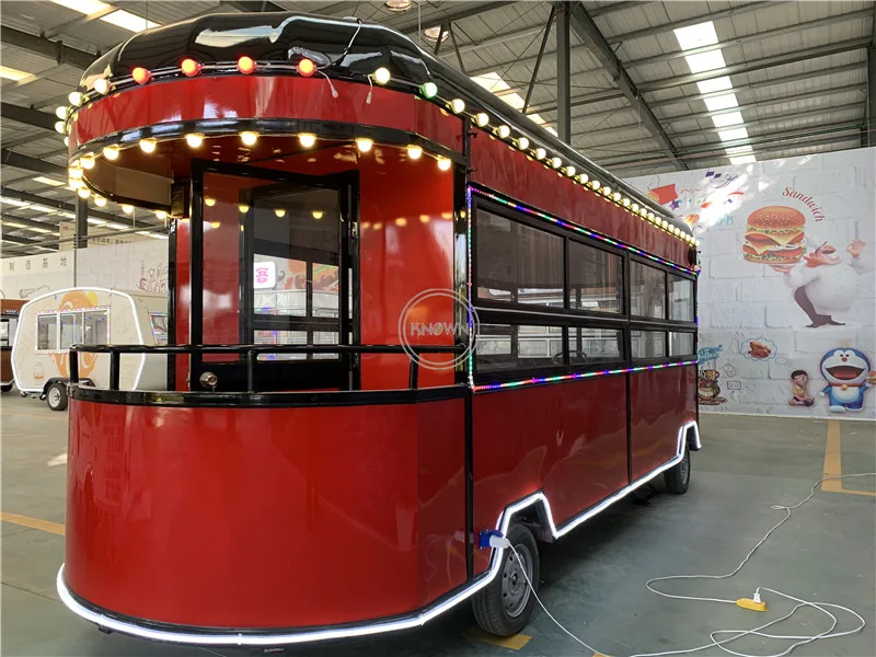 OEM mobiele fastfoodvrachtwagens te koop Ice USA en Europa IJskar Hotdog koffiewagen vrachtwagenkiosk met verzending over zee