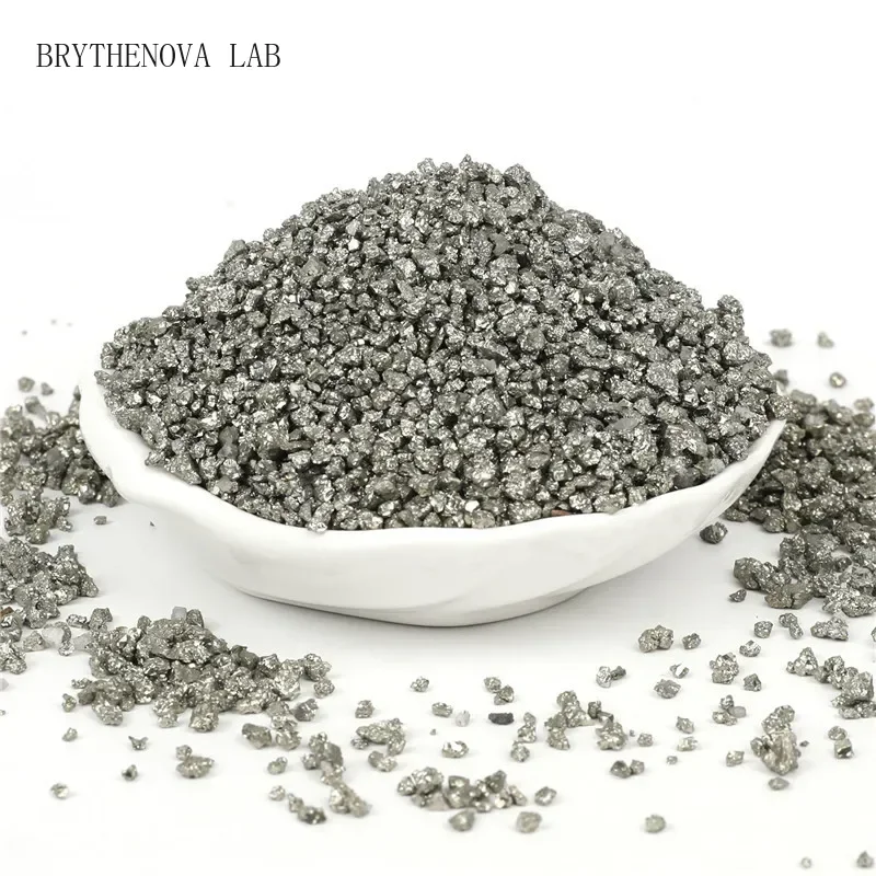 Pyrite Crystal Mini Chips Crystal Granules Fool's Gold Pyrite Iron Raw Mineral Specimen Crafting Decor 5-9mm
