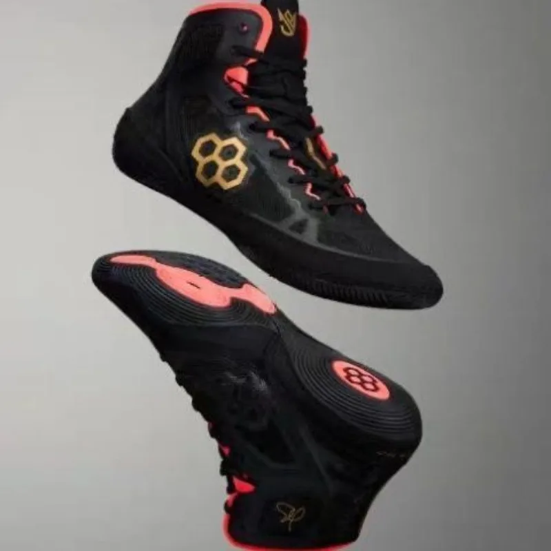 Classic Brand Professional Wrestling Gym Training Shoe Top Quality Wearable Boxing Fighting Boot Competition Sport Fighting Shoe