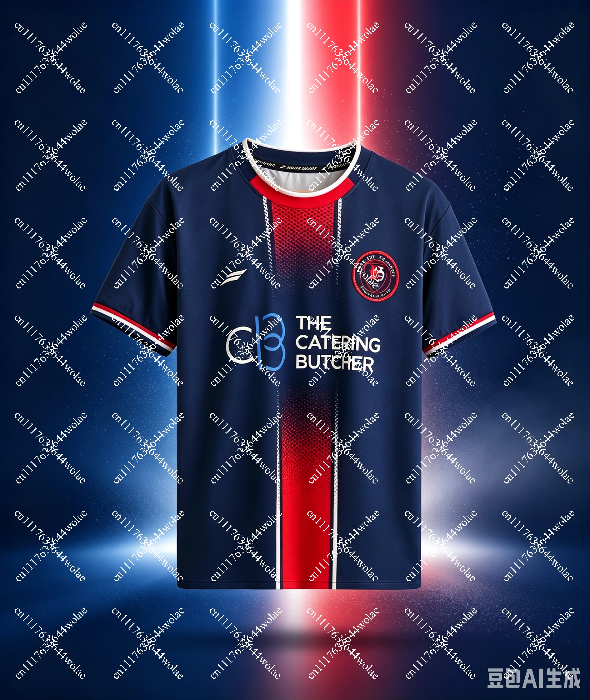 2026-27 New Ripgate Clayton Men's Catering Butcher Short Sleeve Football, Suitable for Daily and Training Wearing T-shirts