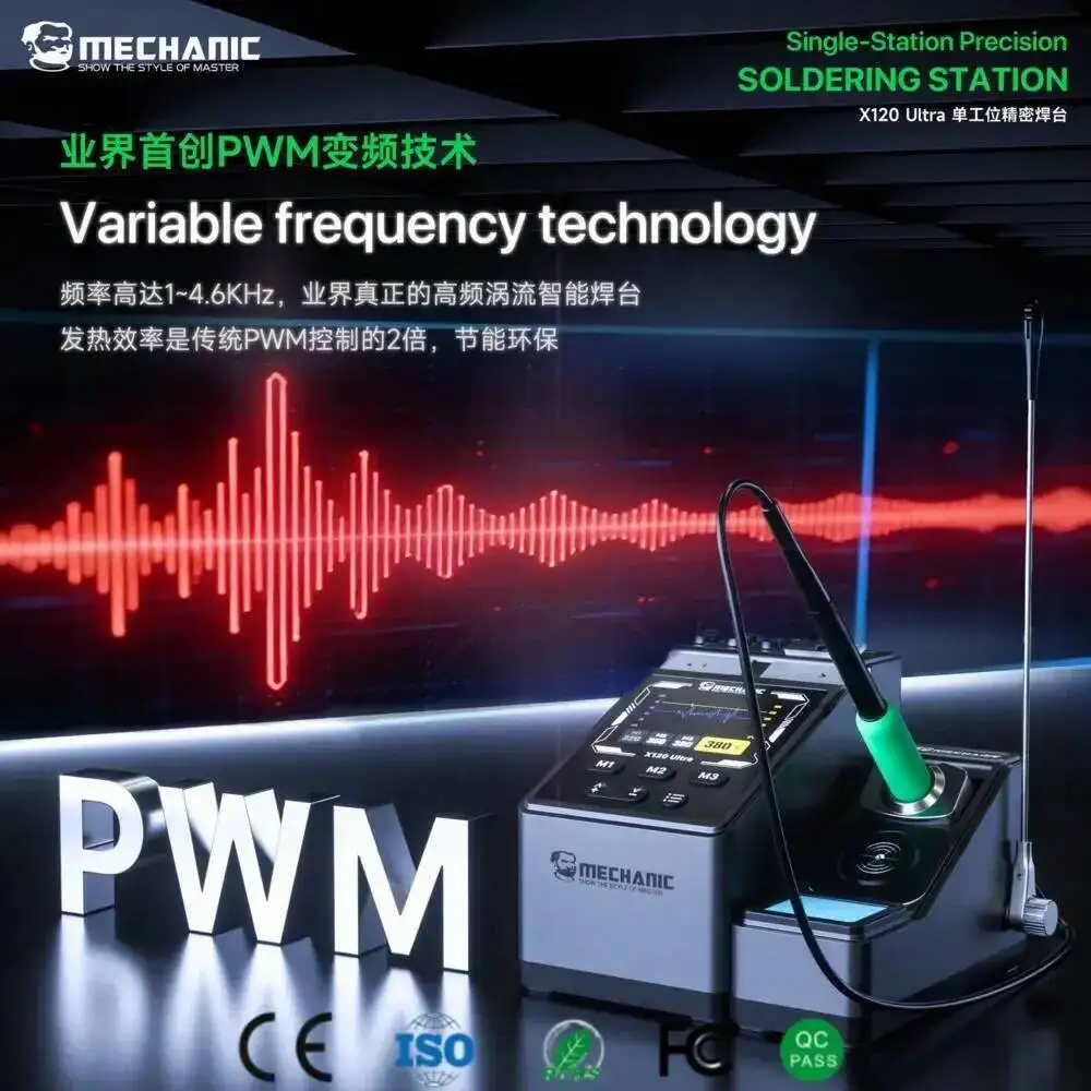 

MECHANIC Welding Station Precision Soldering Station 200W 2S Rapid Heating PWM Frequency Conversion for Mobile Phone PCB Repair