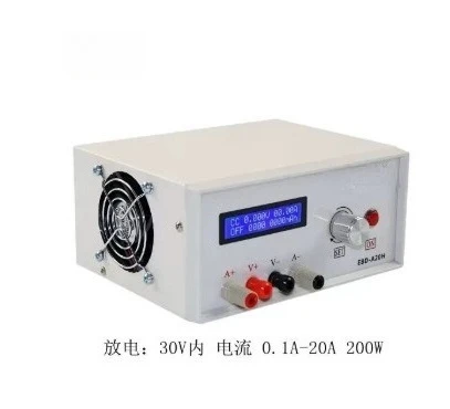 1pcs Capacity Power Supply Charging Head Discharging Equipment Discharge Meter Instrument EBD-A20H Electronic Load Battery