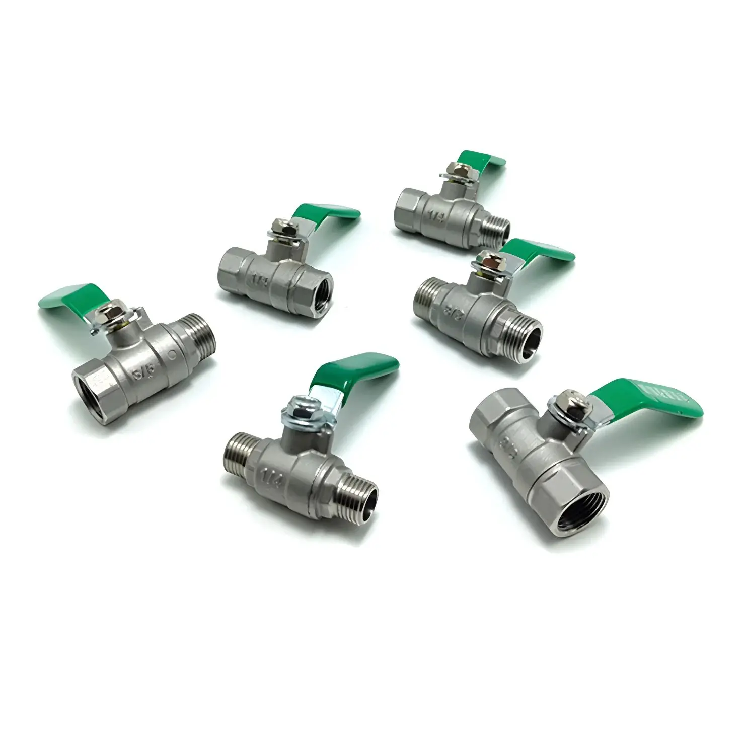 Stainless steel ball valve 1/4 \'\' 3/8 \'\' 304 2P full pass ball valve suitable for switch accessories such as water, gas, gasolin
