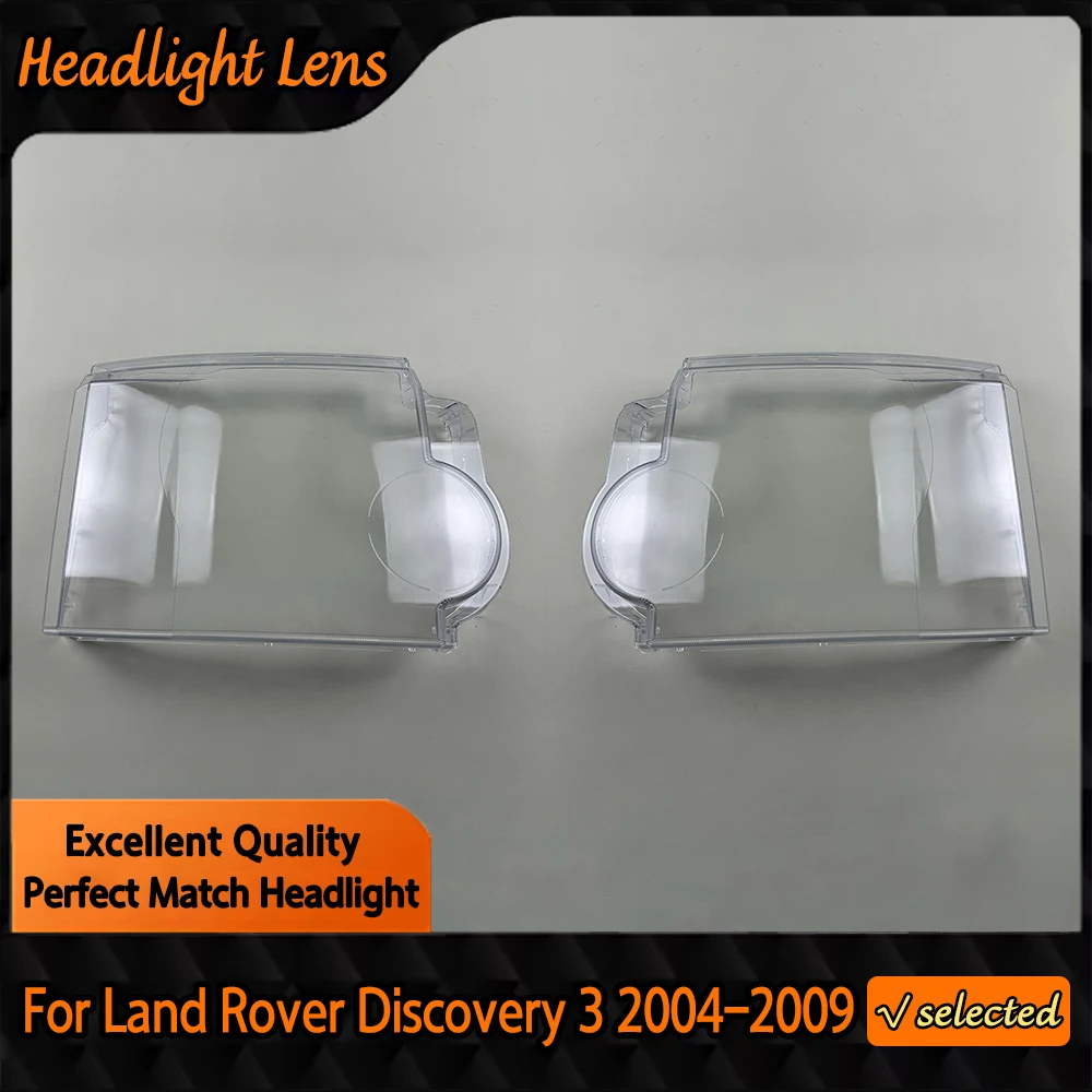 

For Land Rover Discovery 3 2004 - 2009 Car Accessories Replace A Transparent PC Lights Shell Headlight Headlamp Lens Covers