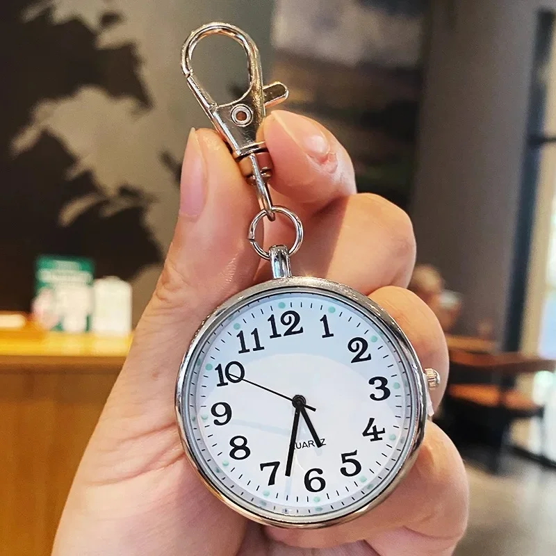 NEW HOT Pocket Watches Nurse Pocket Watch with Keyring Doctors Student Exam Quartz Watch Medical Vintage Watch Child Gift