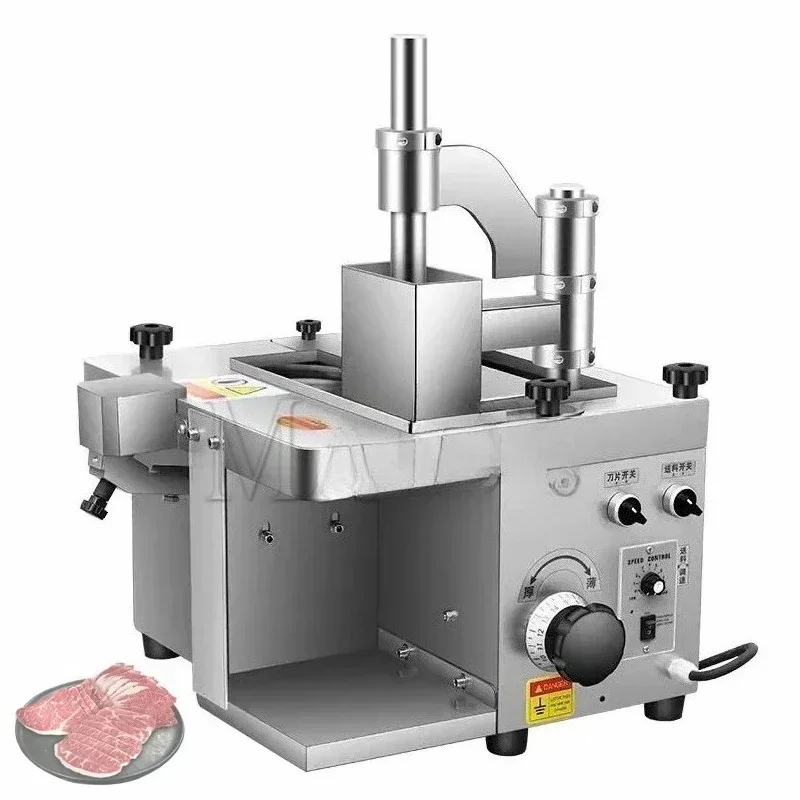 

Meat Slicer for Planing Fat Beef Mutton - Frozen Meat Roll Plate Tendon Waist Fresh Meat Cutter Machine for Kitchen