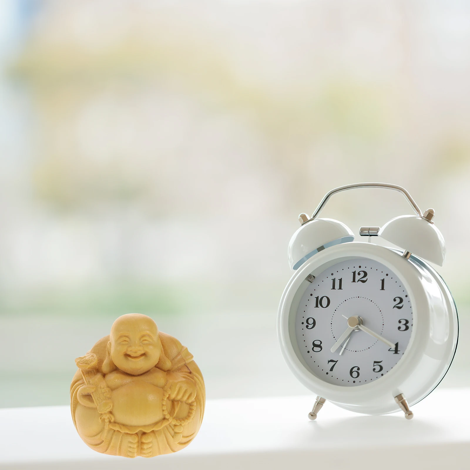 

Maitreya Buddha Ornaments 3cm Wood Boxwood Carved Handpieces Retro Decor Desktop Statue Miniature Model Small Size Home Car