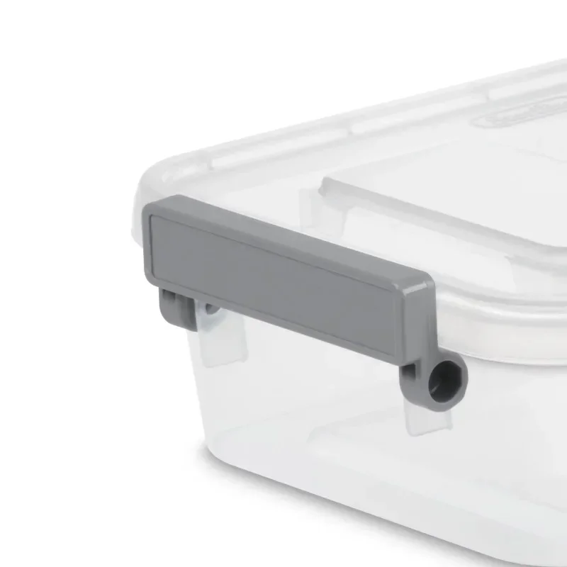 Sterilite 2.7 Qt. Modular Latch Box Plastic, Titanium