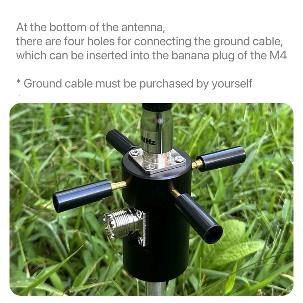 100W M10 เธรดฐานเสาอากาศเสาอากาศวงเล็บเหมาะสําหรับเสาอากาศคลื่นสั้นไฟฟ้าอุปกรณ์เครื่องมืออุปกรณ์เสริม