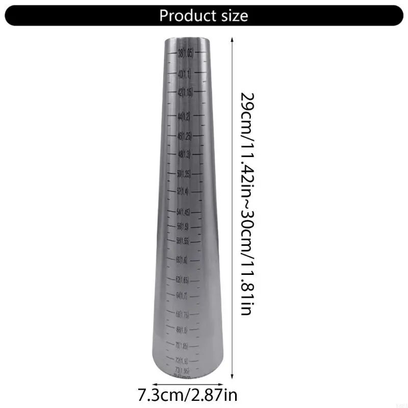 Y88A Stainless Steel Bracelet Mandrel for Jewelry Making and Repair Bangle Sizer Reshaping Tool Metal Wristband Adjuster
