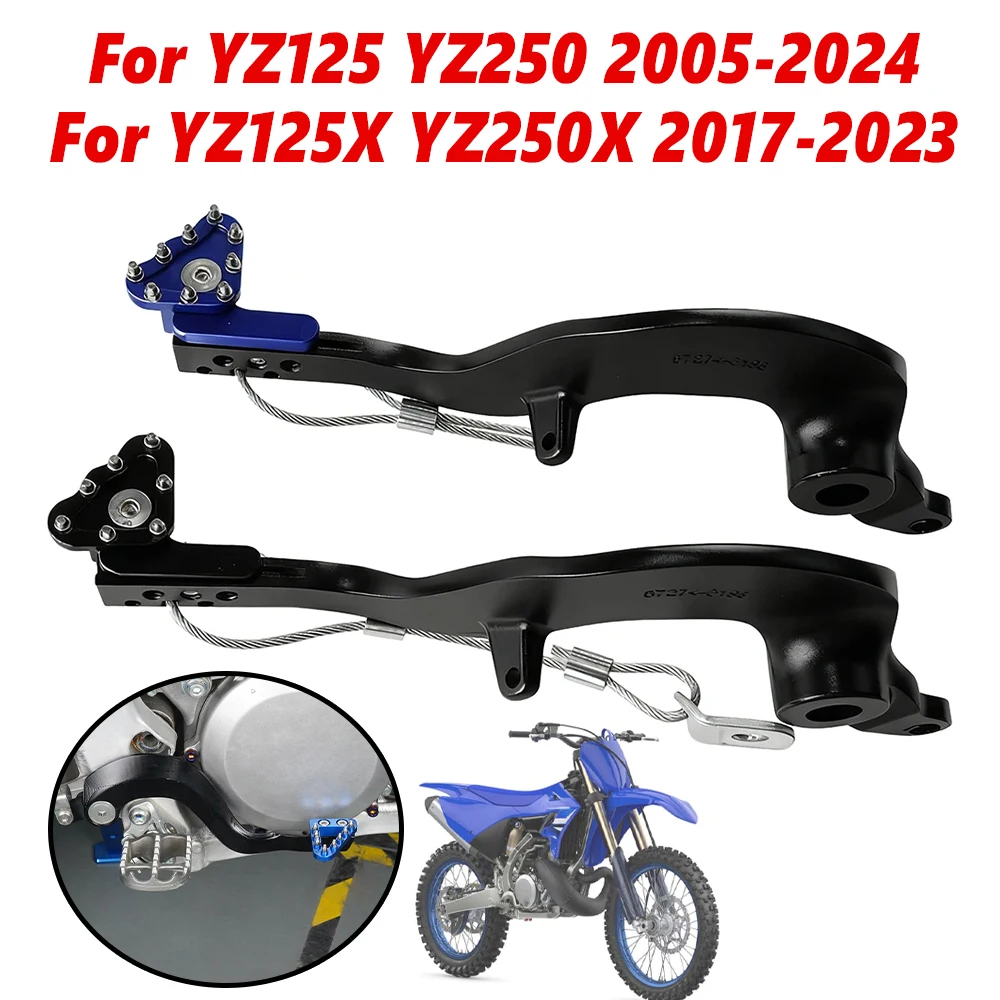 For Yamaha YZ 125 250 125X 250X YZ125 YZ250 YZ125X YZ250X Motorcycle Accessories Adjustable Rear Foot Pedal Brake Lever