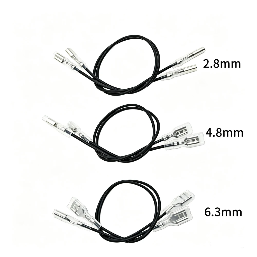 10PC 2.8MM/4.8MM/6.3MM Plug-in Spring Strip Terminal Block  with Sheath Single/Double Head Harness Connection Wire view 5