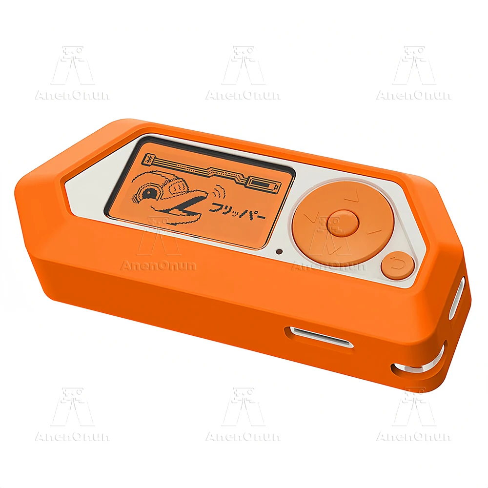 Flipper Zero-funda protectora de ajuste completo, anticaída, antiarañazos, antideslizante, accesorios de cubierta suave de silicona naranja de alta calidad