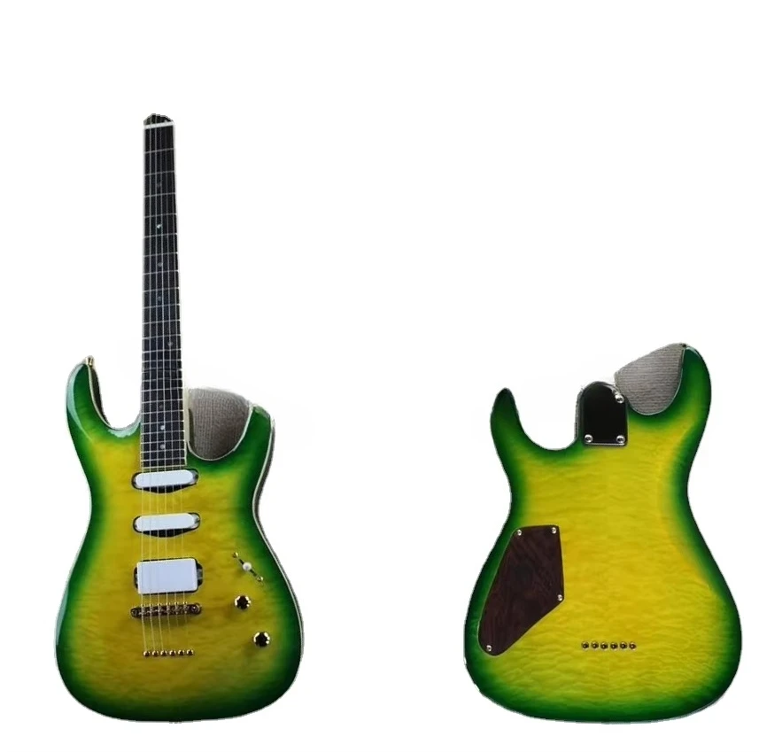 

STLF Weifang 6 String Nice Colour Quilt Maple ST Tremolo Electric Guitar