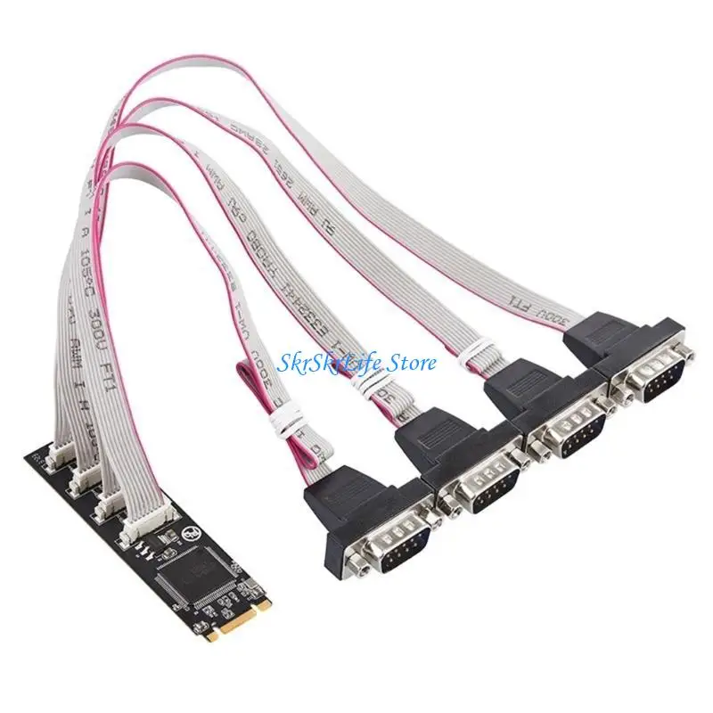 

E65E M.2 M+B Ключ к 4 RS232 Card Card Adapter Card M.2 B+M Ключ -карта расширения промышленность