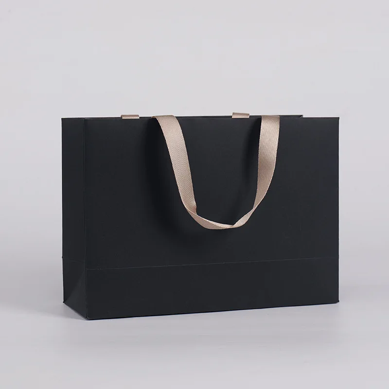 Sacchetti di carta Tote per matrimonio, compleanno, festa in casa, cosmetici, borsa per pacchetti di abbigliamento, borsa per la spesa, borsa regalo