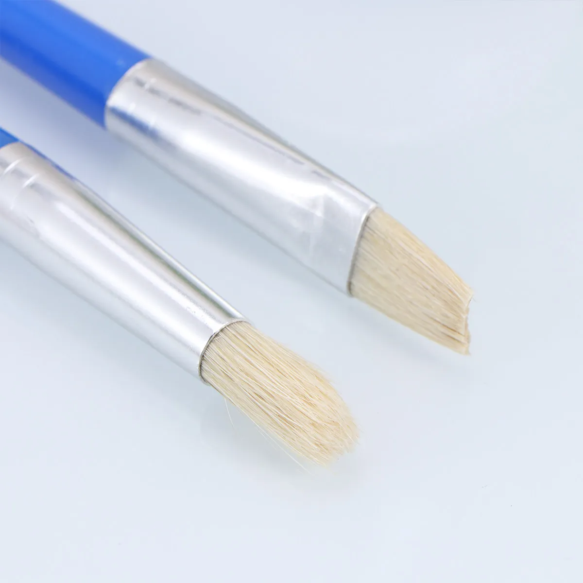 8Pcs Children Paint Brush Set Easy Grip Plastic Handle Metal Tube Soft Bristle for Kids Beginners Drawing Painting Art Craft