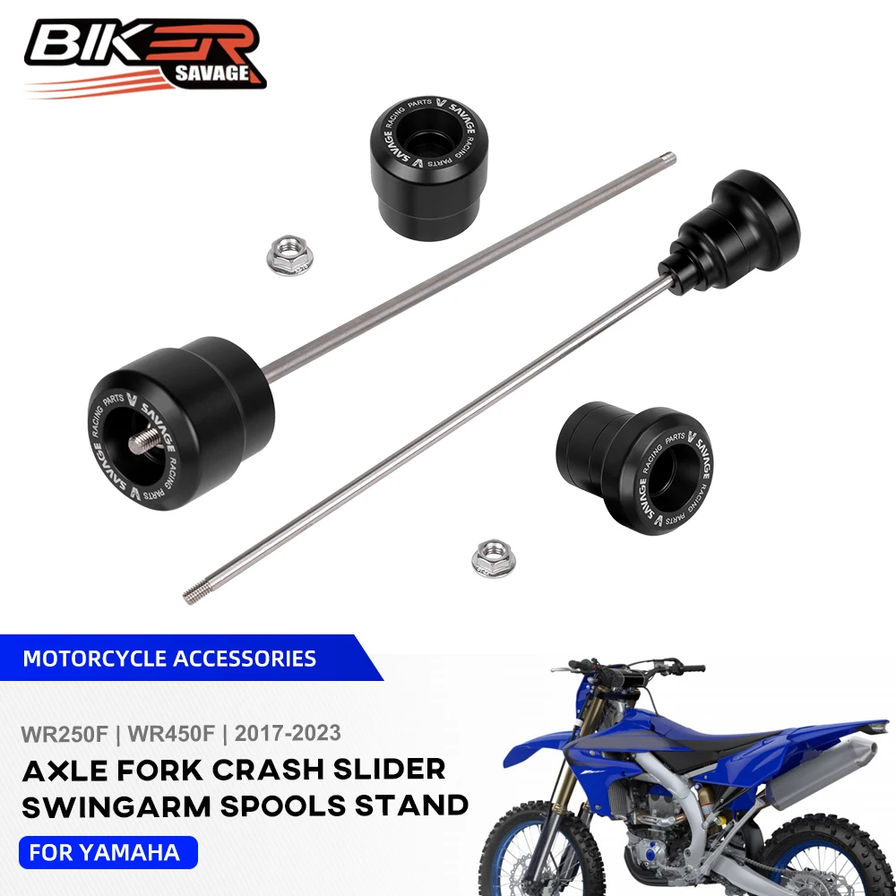 

WR250F Rear Axle Fork Crash Slider For Yamaha WR 450F 250F 2017-2023 Motorcycle Accessories Front Wheel Hub Anti-Collision Block