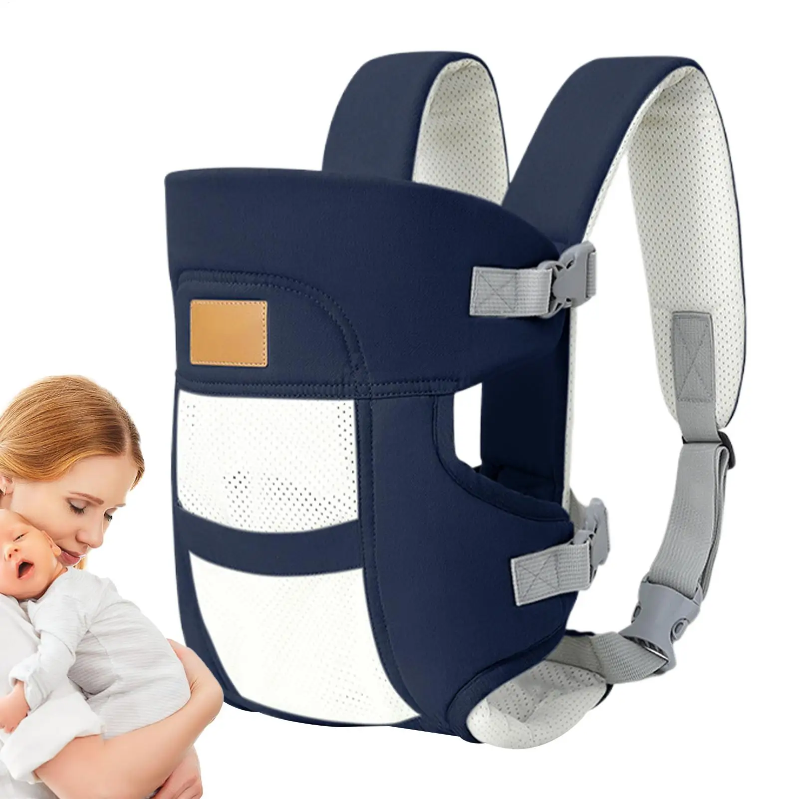 Baby Holder Chest Lightweight Baby Carrier Ergonomic Breathable Horizontal Sling Bag Head Support Adjustable For Nature Walks