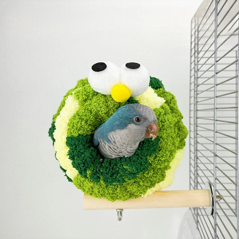 Parrot Keeping Warm Insulated Bird's Nest for Winter Sleeping Double Opening Bird's Room Bird Cage Cover House Accessories