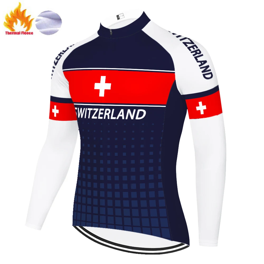 Франция Италия Испания Бельгия Новая Зеландия Швейцария Канада Зимний термофлис Camisa Ropa Invierno Ретро Camiseta Masculino