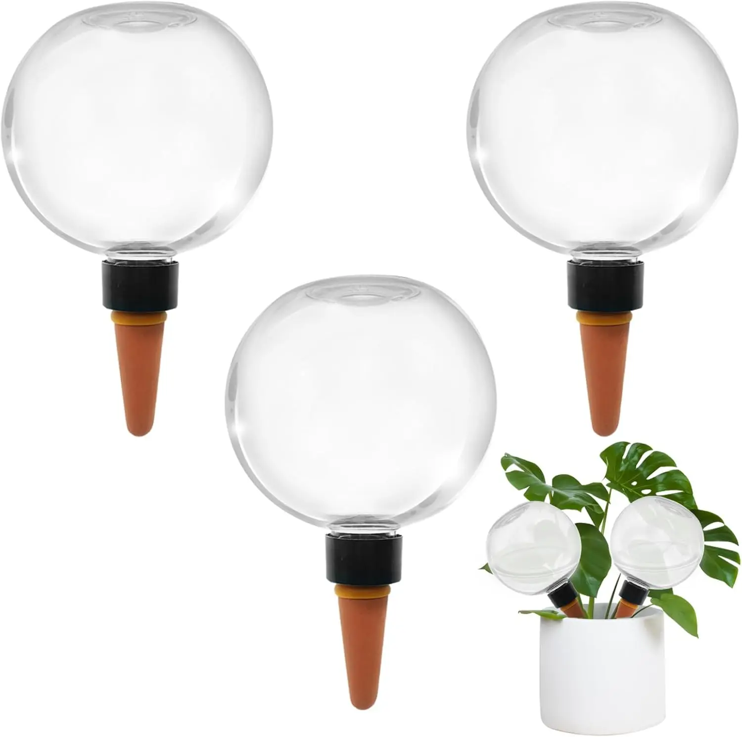 Self Watering Globes for Plant Automatic Watering Planter Insert Top Fill with Slow Release Control Plant Watering Device System
