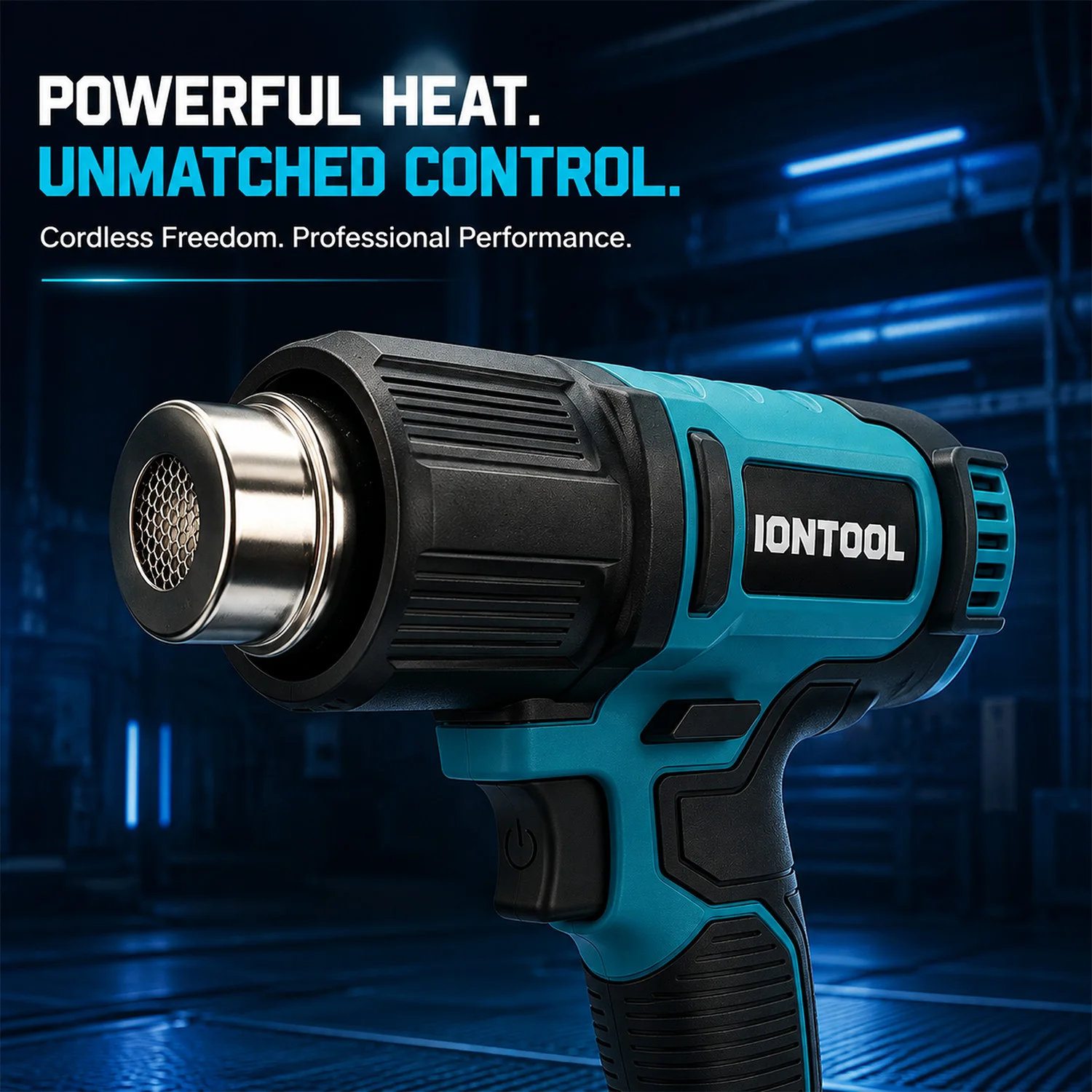 IONTOOL 550℃ 250/500LPM Cordless Heat Gun for Heat Shrink Tubing PVC Pipe Bending and Electronic Repair Tool Only