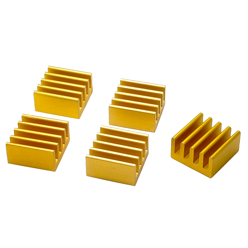 9*9*5mm Aluminium Heatsink Radiator Cooler koellichaam voor Elektronische IC Chip RAM MOS koeling Met Thermisch Geleidende Tape